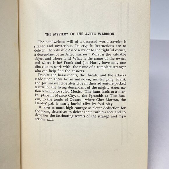The Hardy Boys Book Lot of 4 Yellow Feather Aztec Warrior‎ Disappearing Floor - Picture 9 of 16